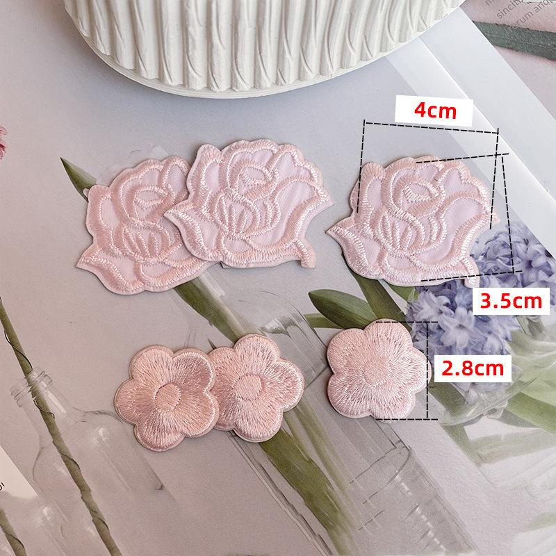 Rose Plum Embroidery Hole Patch Patch Duvet Appliqué Hotel With Versatile Tablecloth Curtains Decorative Flowers