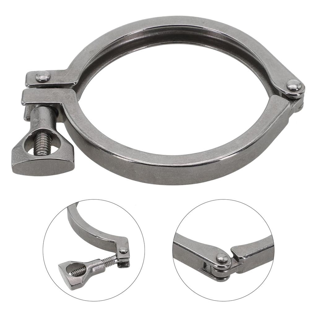 Clamping Tri Clamp Optional Inch Polished SS304 Stainless Steel