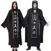 Unisex Wizard & Witch Costume Robe - Halloween Sorcerer & Vampire Outfit