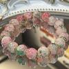 Sweet Cute Cherry Blossom Bracelet For Women Girls Exquisite Elegant Beaded Bracelet Party Jewelry Accessories Gifts