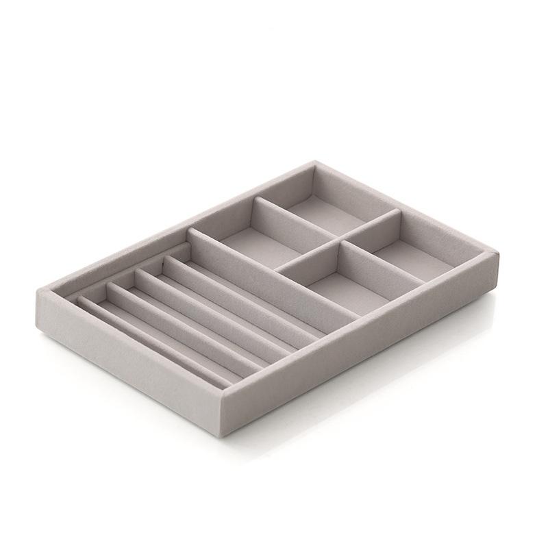 Jewelry Organizer Dresser Drawer Inside Compartment Velvet Fabric Necklace Earrings Rings Jewelry Jewelry Tray