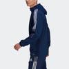 Adidas Side Stripe Color Block Logo Print Soccer Hooded Jacket Men Jacket Navy-Blue GP4962