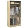 VidaXL Wardrobe Sonoma Oak 100x50x200 Cm Chipboard, Storage Cabinet, Wardrobe Organizer, Cabinet, Closet, 3307803