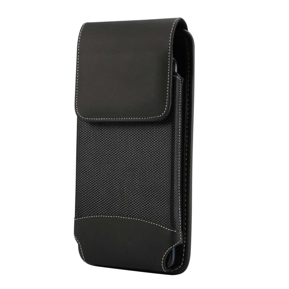 Universal 4.7-7.2 Inch Mobile Phone Pouch Holster for Iphone Samsung Xiaomi Huawei Belt Clip Oxford Leather Case Waist Bag