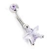Les Trésors De Lily [H9402] - Body Piercing 'Star' Lavender