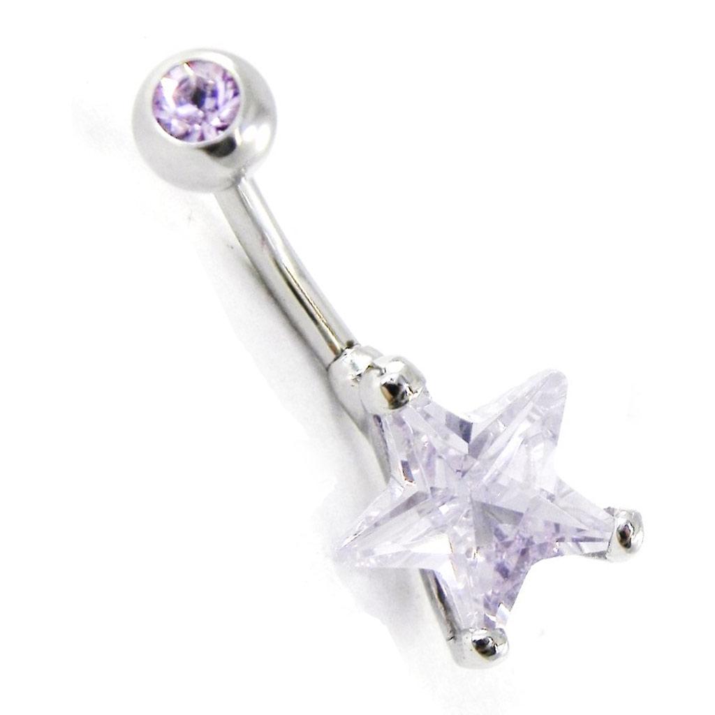 Les Trésors De Lily [H9402] - Body Piercing 'Star' Lavender