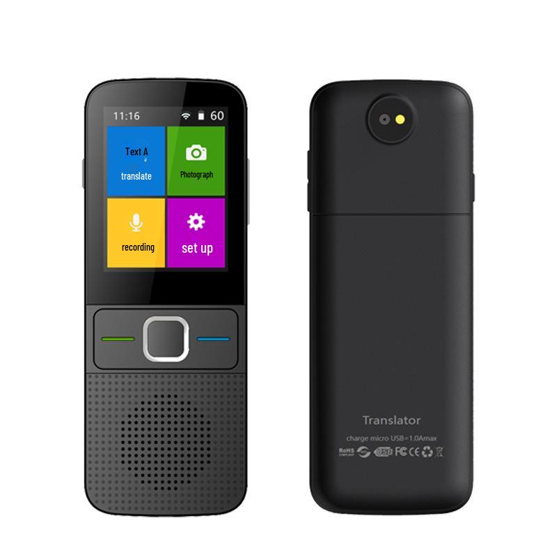 T10 Smart Voice Translator with 14 Offline Languages, Supports 138 Languages, Wi-Fi, Photo, and Recording Features.