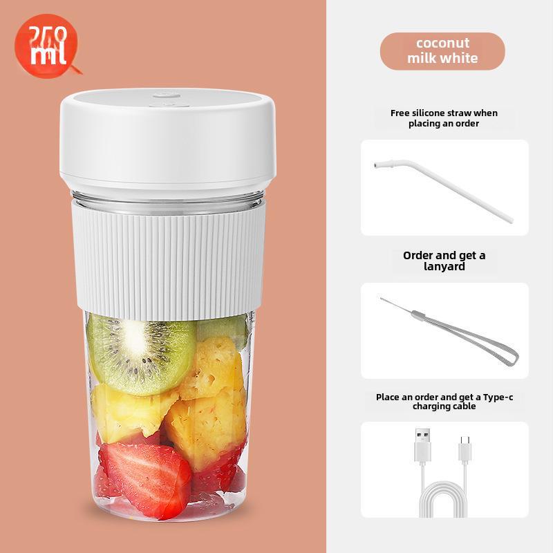 Portable Rechargeable Mini Juicer Cup - Household Multi-Function Wireless Blender