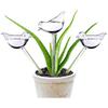 1Pcs Plant Waterer Self Watering Globes Bird Shape Hand Blown Clear Aqua Bulbs
