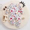 1-18 Months Infant Boy Farm Cute Pattern All-over Print Long Sleeve Romper