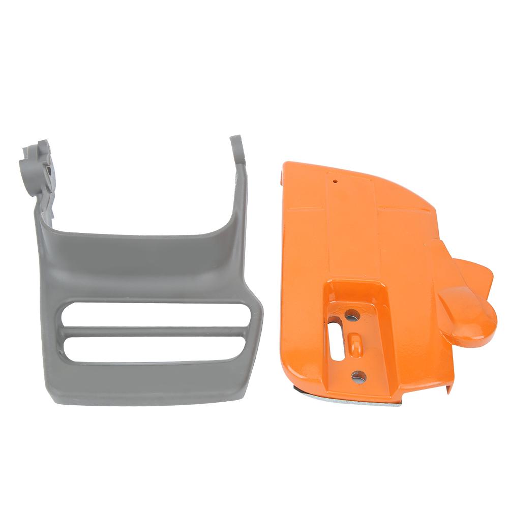 Chain Saw Brake Handle Guard Chain Sprocket Clutch Cover Set Replacement Fit for Husqvarna 340 345