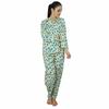 Bimba Women 2 Piece Pajama Set Cotton Night Wear Floral Print Long Sleeve