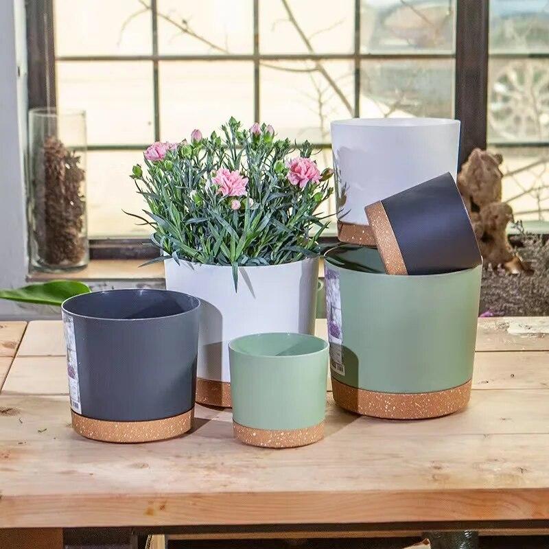 Plant Pots Lightweight Large Pots for Indoor Plants and Outdoor Plants Large Plastic Pots with Drainage