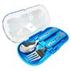 Leburn Children's Hello Carbot 13 Mini Spoon + Fork + Case Set, Mixed Colors, 1 Set