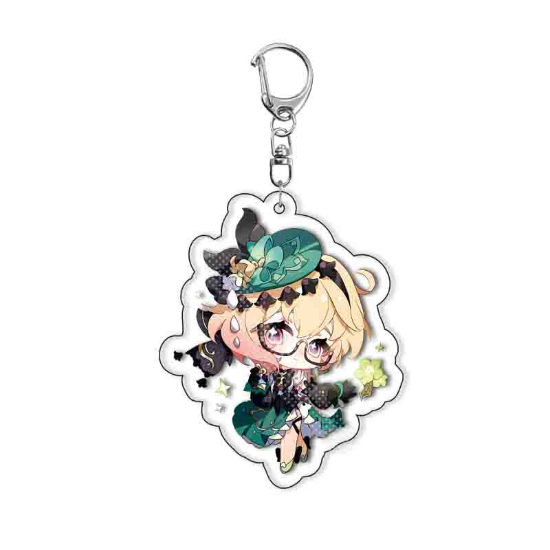 Game Sethos Mualani Kachina Kinich Emilie Cosplay Keychain Bag Pendant Acrylic Keyring Accessories Prop