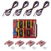 1piece CNC Shield V3.0 Extension Board 4pcs A4988 Stepper Motor Driver 4pcs Stepper Motor Cable for 3D Printer / Engraver with 4pcs Heat Sinks