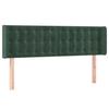 VidaXL LED Headboard Bedroom Furniture Double Bed Accessory Head of Bed Frame Interior Dark Green 3123721