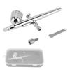 Airbrush Kit Stainless Steel Precise Dual Action Small Paint Spray Pen for Temporary Tattoo Cake