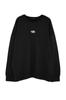 Men's Fashion New Plus Big Size Sweatshirt Black Big Size Oversize Wide Cut Embroidered Cotton Sweatshirt with Fleece Inside
