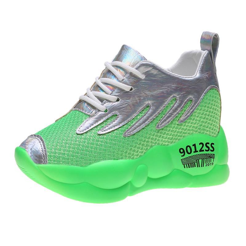 Dad Shoes New Breathable Elevator Wild Ins Ultra-Fire Platform Sneakers Female Korean Version Womans Shoes Women Sneakersjhu7