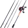 Комбинированные удочки и катушки Удочка для наживки 1,8 м/2,1 н с катушкой 17+1 BB для рыбалки в путешествиях