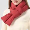 Korean Autumn and Winter Scarf  Down Cloth  Warm Scarf  Women's High End Fashion and Versatile Outdoor Men's Neck Protection and Cold Protection Scarf