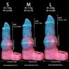 New Alien Dog Dick Penis Sleeve Colorful Cock Sleeve Reusable Condom Soft Silicone Men Sex Toy Penis Enlargement Bold Extender