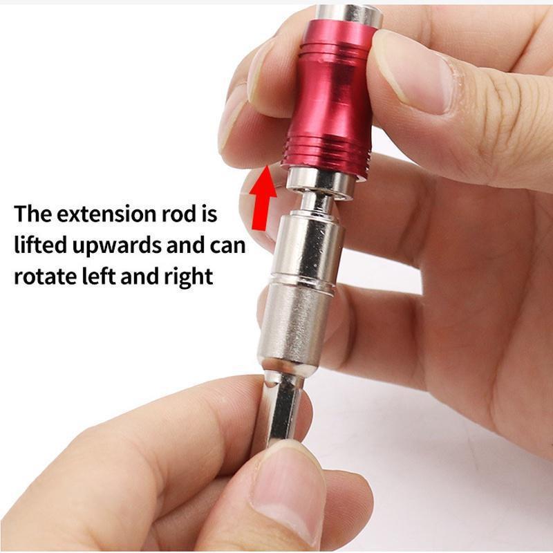 1/2/3PCS Magnetic Screw Drill Tip Drill Screw Tool Quick Change Locking Bit Holder Drive Guide Drill Bit Extensions Pivot Drill