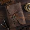 Vintage Journal Leather Diary Writing Notebook Unique Handmade Embossed Travel Diary (Deckle Edge Paper Diary)