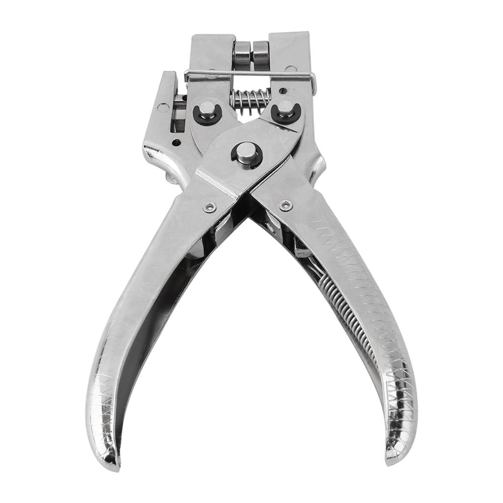 Rivet Setter Punch Pliers Belt Holes Eyelet Setting Tool with 100pcs Easy Press Hollow Grommets