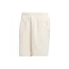 Plain Elastic Waist Straight Shorts Men Bottoms Beige IC8411
