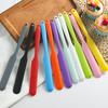 Small 1-Piece Silicone Small Long Scraper Baking Tools Butter Scraper Chocolate Buttercream Mixing Knife Cake Spatula