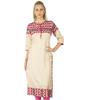 Women Rayon Custom Kurta Kurti Ethnic Indian 3 4 Sleeve Top Casual Formal