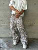 Stylish Multi-pocket Camouflage Cargo Pants American Retro Straight Leg Loose Casual Pants Harajuku Style Hip Hop Y2k Trousers