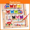 Wooden Number Fun Letter Maze Magnetic Color Classification Walking Toy Puzzle