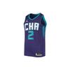 Jordan NBA Retro Basketball Jersey Hornets Edition LaMelo Ball No. 2 Men Tops Purple CV9471-572