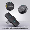 Button MIC Lavalier Lapel Microphone Wireless Lavalier Mic  Online Class Meeting