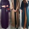 Abaya Ramadan Womens Lady Front Open Cardigan Islamic Long Dress Muslim Dress