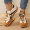 Large Size Cross-strap Flat Bottom Round Head Casual Shoes Autumn New Soft Sole Comfortable Women's Single Shoes