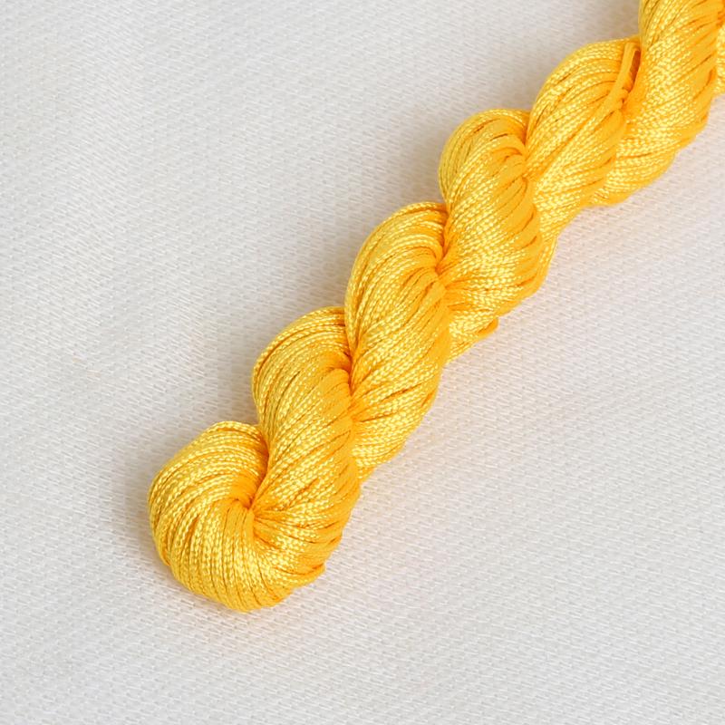 24M DIY Rope Nylon Cord Thread Chinese Knot Macrame Bracelet Braid String Knit Bead For DIY Necklace