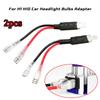 2Pcs for H1 HID Bulbs Holder Adapter with Two Stitches Headlight Car Fog Light Connector Plug Conversion Wiring Connector Cable