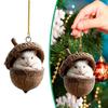 1/8Pcs Christmas Ornament Acrylic Forest Animal Acorn Ornament Holiday Party Hanging Decoration Christmas Gift