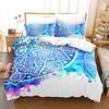 Bohemian Mandala Purple Duvet Cover Set Single Twin Double Queen King Cal King Size Bed Linen Set