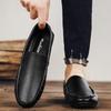 Fashion Genuine Leather Men Casual Shoes Luxury Brand Mens Loafers Moccasins Breathable Slip On Italian Driving Shoes Chaussure Homme