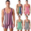 Men's One Piece Swimsuit Sleeveless Slim Fit Fitness Gym Sports Bodysuit Men Surfing Clothes
