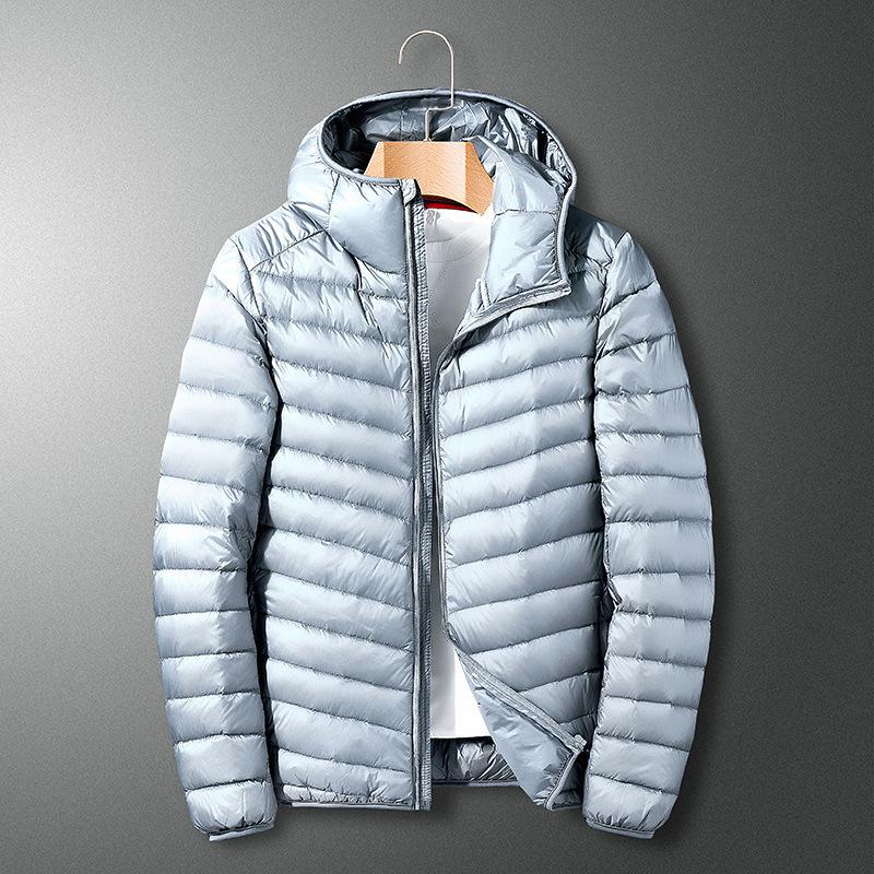 Men's Down Lightweight Portable Plus-size Hooded Down Winter Coat