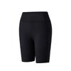 Training Series Solid Color Mid-Rise Breathable Versatile Tight Sports Shorts Women Shorts Black 962527306-5