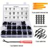 415pcs Car Push Retainer Clips Kit - Plastic Door Panel Fasteners, Fender Bumper Clips Most Popular Sizes