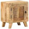 VidaXL Bedside Table 40x32x46 Cm Solid Raw Mango Wood, Bedside Cabinet, Bedroom Furniture, Table of 4104507