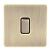 Wall Toggle Switch Single Open Rocker Double Control AC250V Square Edge Antique Brass Stainless